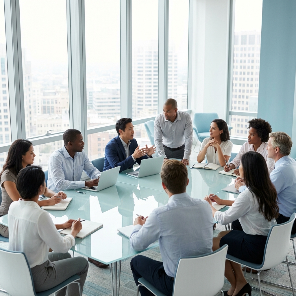 Equipo trabajando juntos